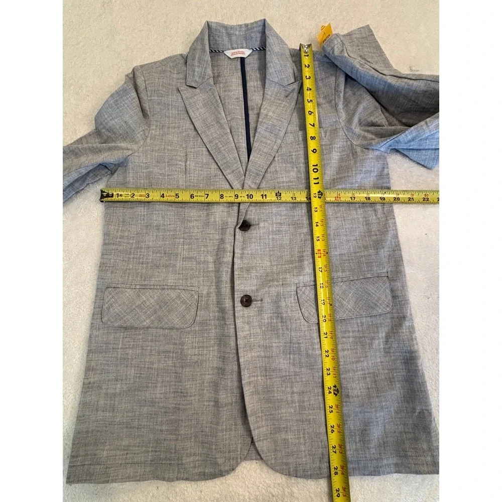 Cat & Jack Boys Stretch Blazer Jacket Light Gray Husky 16 Formal Dress Coat New